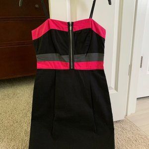 Kensie color block zipper front dress